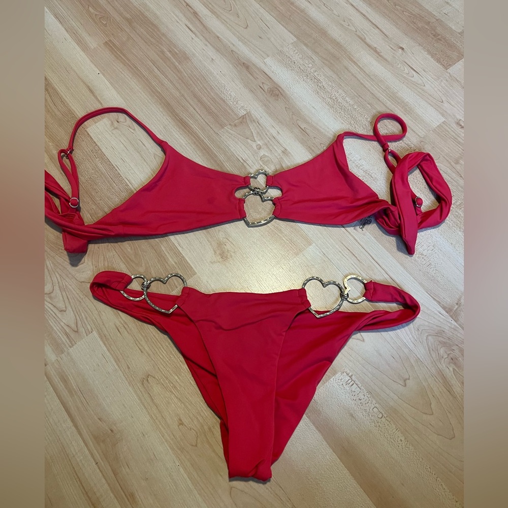 beach bunny red heart set
